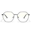 Glasses Metal Flat Glasses Versatile Wind Polygon Frame Plain Glasses Women'S Glasses Men'S
