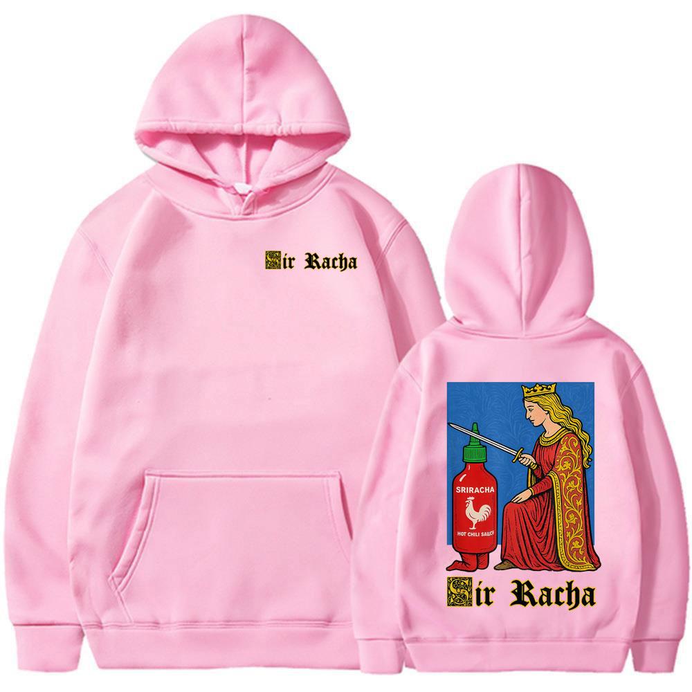 Sir Racha Funny Chili Sauce Graphic Hoodies Men's Women Clothing High Quality Casual Long Sleeves Sweatshirts Fashion Streetwear