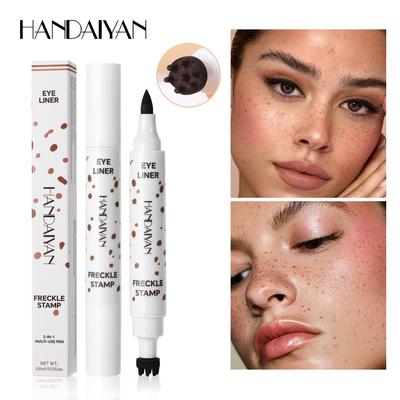 Double Heads and Colors Freckles Pencil Simulated Spot Pencil Color Development Easy To Color Eyeliner Natural Freckles Imitation Makeup Face Freckles