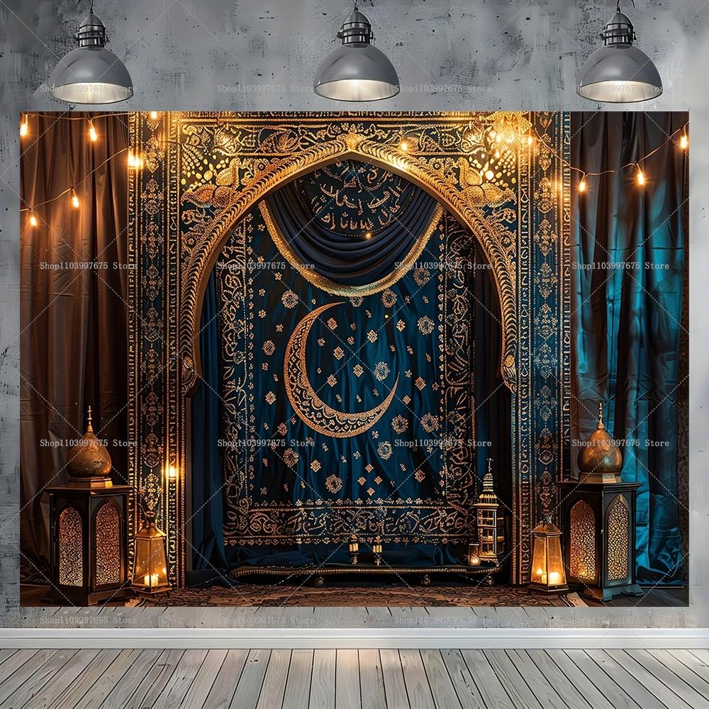 Moroccan Palace Backdrop Arabian Middle Eastern Interior Palace Photography Background for Kids Baby Shower Birthday Party Decor4