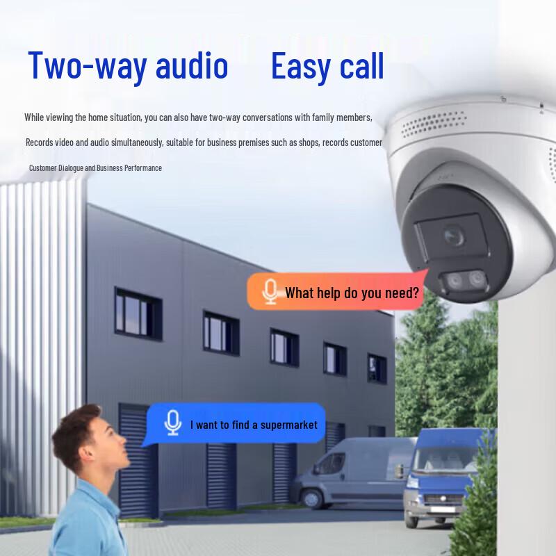 Hikvision DS-2XA3326EF-LS 2MP Full-Color Night Vision POE Dome Camera CN plug (adapter included)