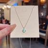 Douyin Inspired Elegant Zircon Clavicle Necklace for Women - Light Luxury, Versatile, and Stylish