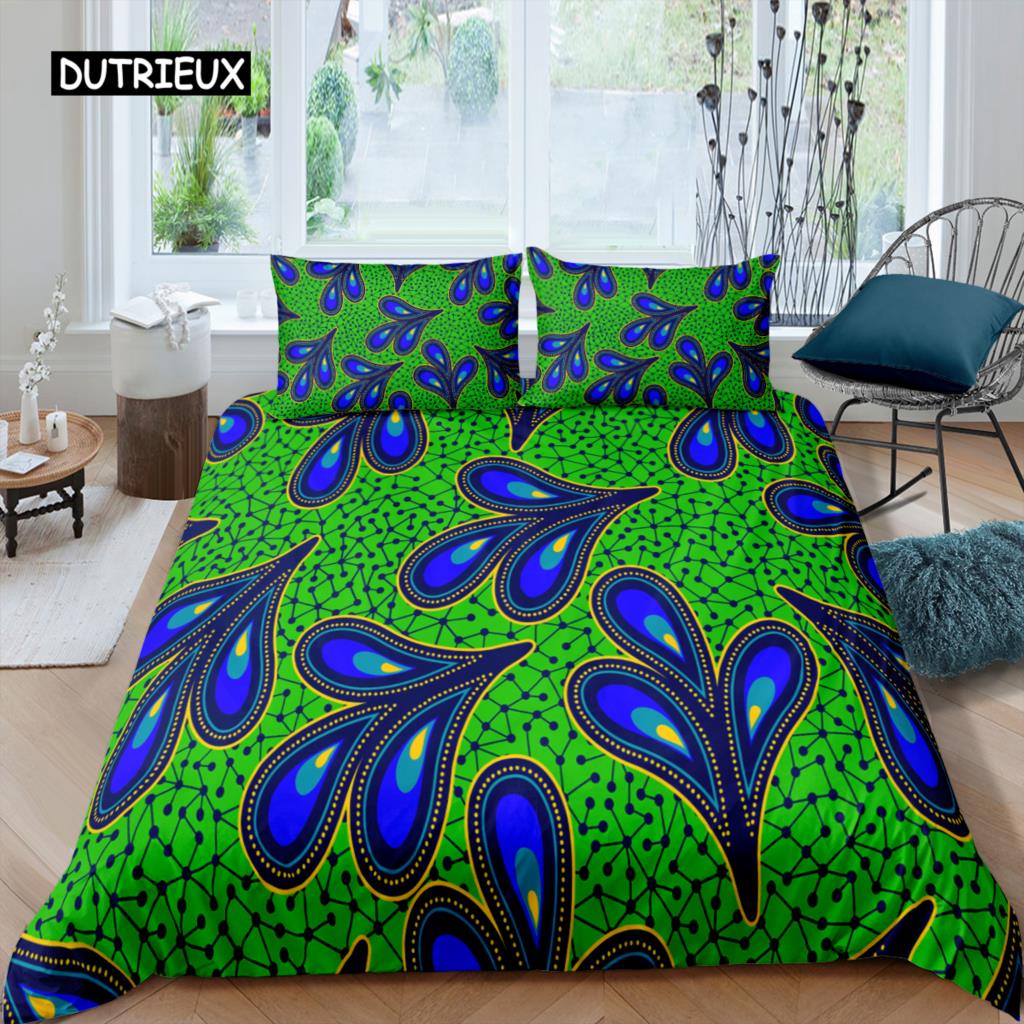 Exotic Geometric Duvet Cover Set Luxury Mandala Bedding Set Colorful Abstract Art Polyester Quilt Cover Queen Comforter Cover