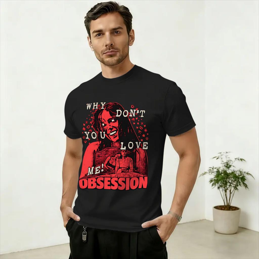 Obsession Movie 2026 Unisex T Shirt Funny Tee Shirt Short Sleeve Crewneck TShirts Cotton Adult Tops