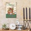Vintage German Metal Tin Sign - 'ANGEBOT: Unkiaut ZU VERKAUFEN' Wall Art for Home, Farmhouse & Garden Decor - Perfect Gift Idea