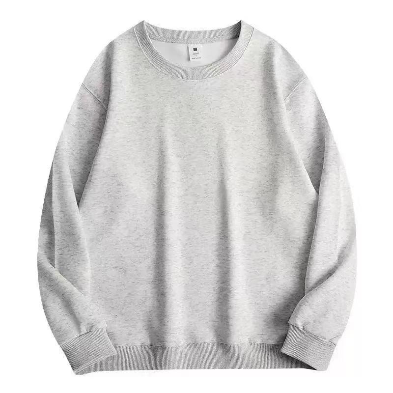 320g Heavyweight Men's Drop Shoulder Cotton Hoodie - Thick Long Sleeve Base Layer for Autumn/Winter
