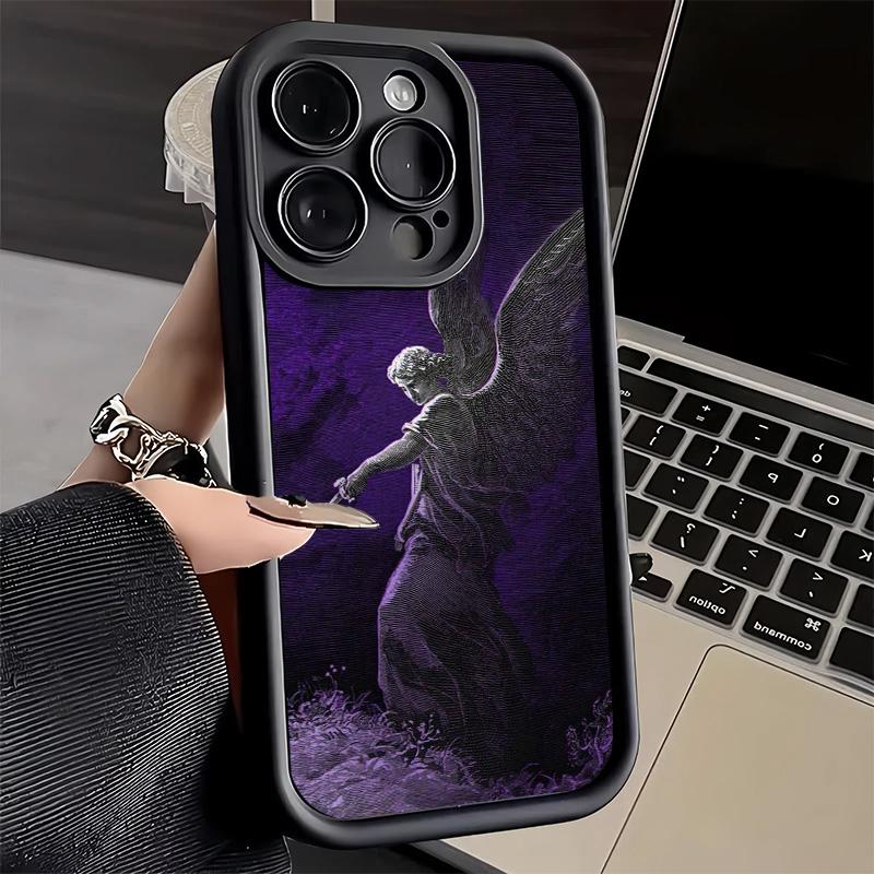 Phone Case for iPhone 17 Air 16E 15 16 Pro Max Archangel Michael Aesthetics Cover 14 Plus 13 12 Mini Soft Shell Silicone Fundas