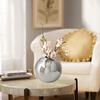 1/3pcs Plated Vase Modern Round Ball Vase Table Decor Accessories Flower Arrangement Craft Home Decoration SML
