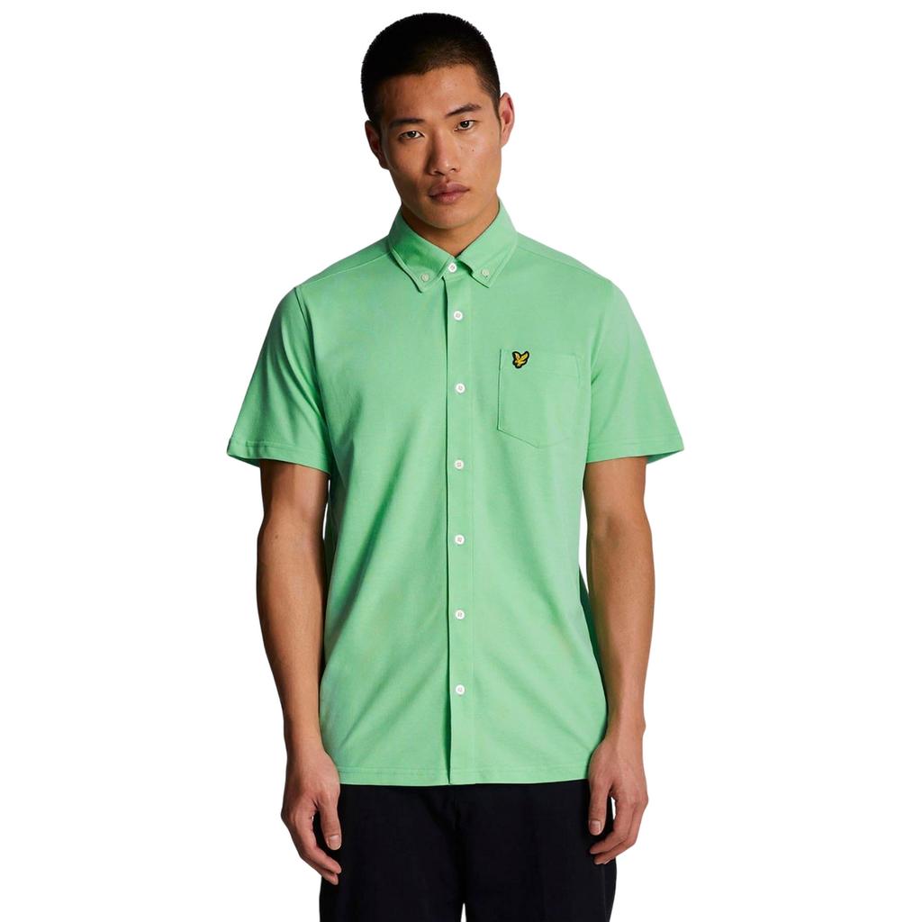 Lyle & Scott Mens Pique Short-Sleeved Shirt