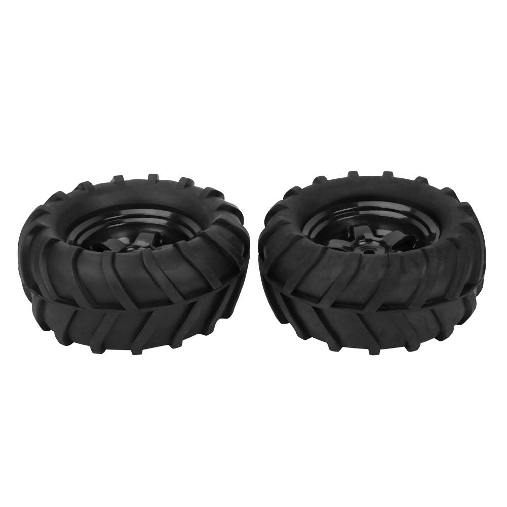 2pcs 82mm RC Rubber Wheel Tire Tyre for 1 16 Remote Control Racing Car Buggy Truck