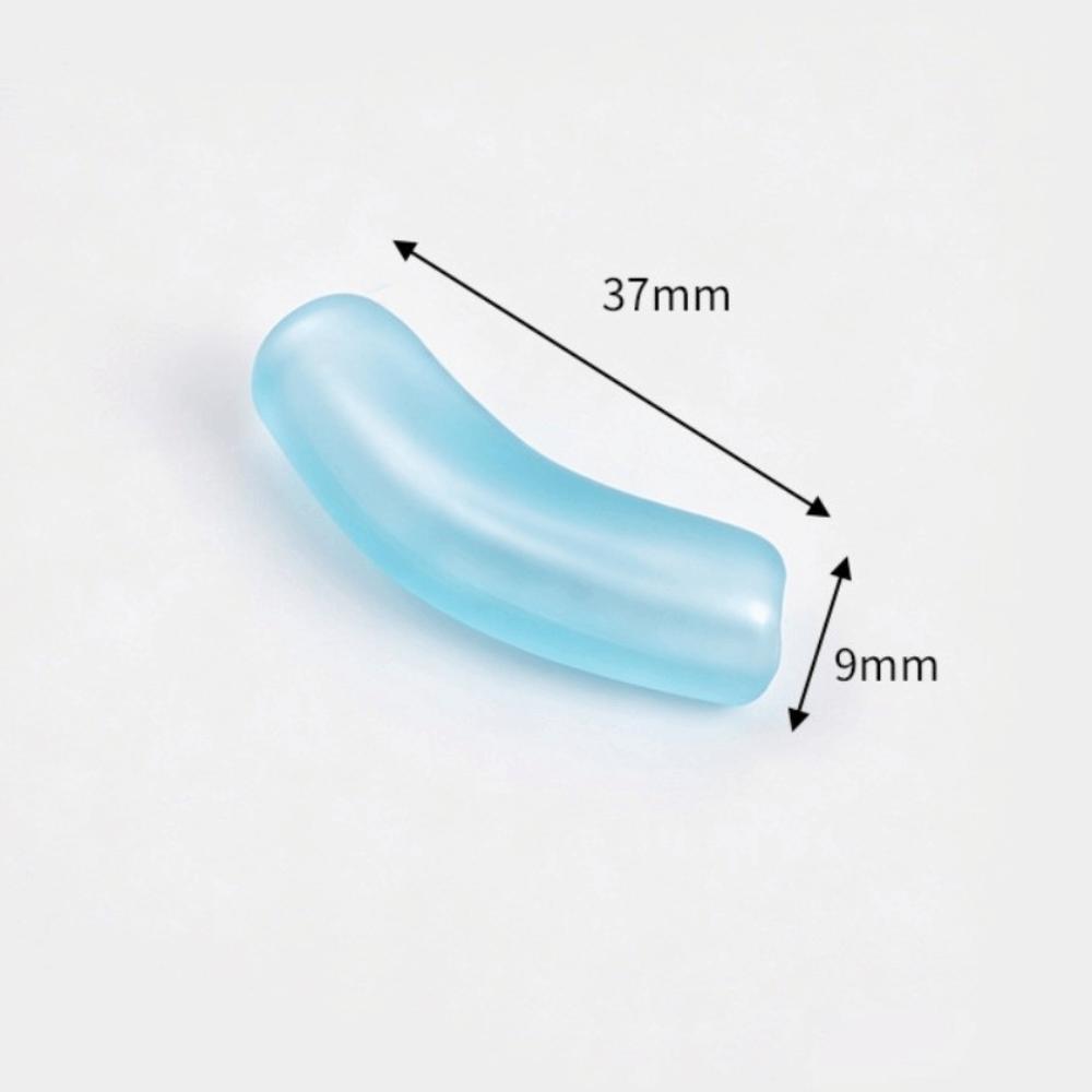 With Hole Curved Glass Beads 37 Styles Polka Dot Beads Lampwork Beads for 20pcs Diy Jewelry Making