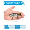 3PCS/Box Fishing Wobbler Lifelike 7 Segment Swimbait Crankbait Hard Bait Slow 10cm/15g Artificial Lures Fishing Tackle
