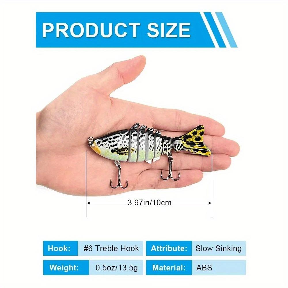 3PCS/Box Fishing Wobbler Lifelike 7 Segment Swimbait Crankbait Hard Bait Slow 10cm/15g Artificial Lures Fishing Tackle