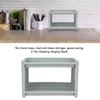 Desk Organizer Storage Rack Shelf PP Hollow Design 2 Tier for Home Bathroom Table