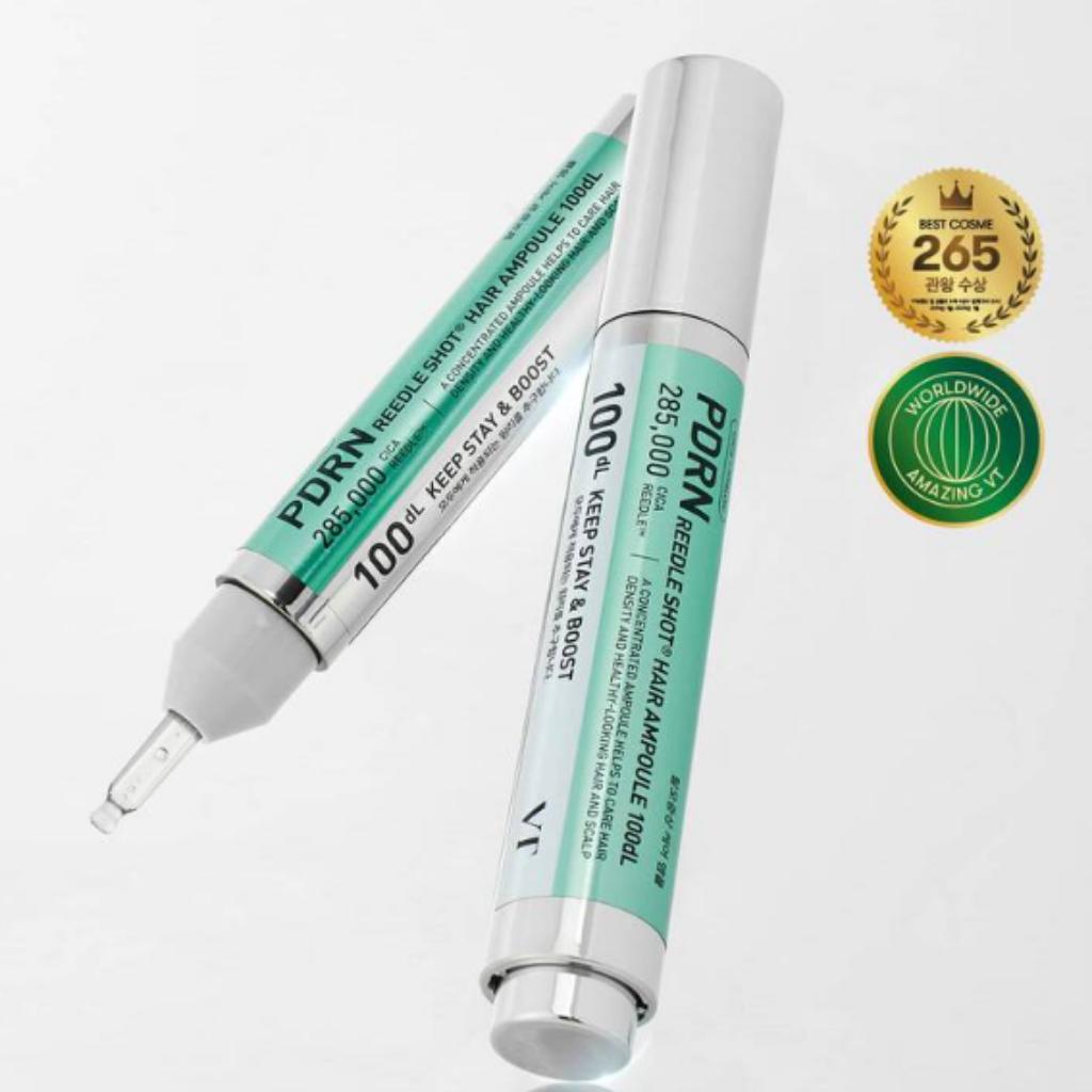 VT PDRN Reedle Shot Hair Ampoule 3 Types (100 / 300 / 700) - Scalp Elasticity & Hair Nutrition