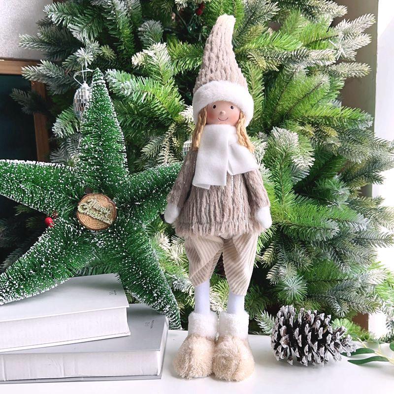 Cute Plush Angel Doll Table Decoration Long-legged High-hat Cloth Doll Decoration Christmas Ornaments Festival Gift