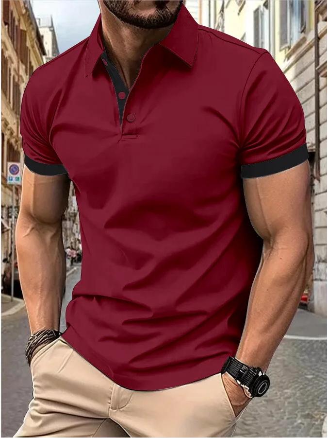Men’s Trendy Summer Polo T-Shirt - Short Sleeve Fashion
