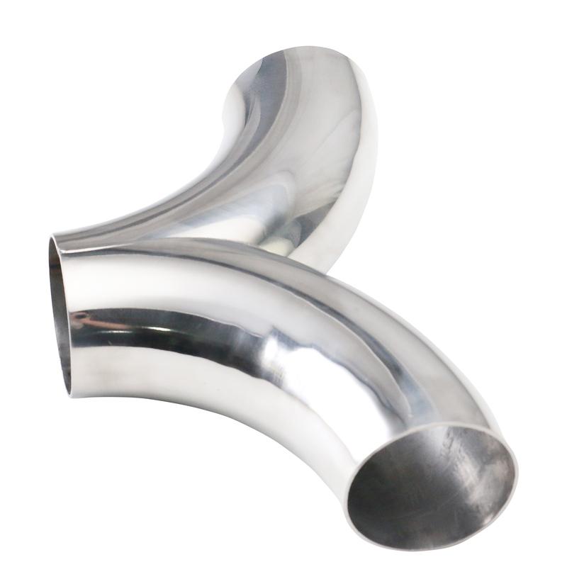 304 stainless steel Exhaust Pipe Fittings Herringbone universal welding Y type Connection Tube 51mm 63mm 76mm