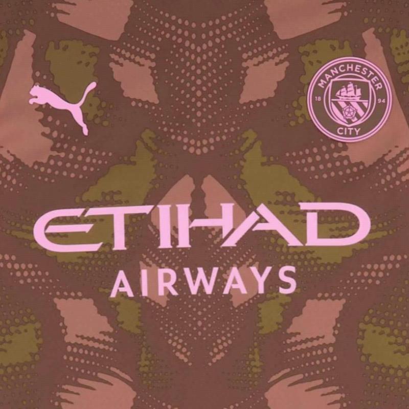 Puma Manchester City Saison 2024-25 Spieler-Ausgabe Heim Torwart Mode Kurzarm Fußballtrikot Herren Oberteile 775103-41