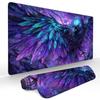 Fantasy purple crow large Mouse Pad Desk Mat Gaming mats with Stitched Edge Durable Non-Slip Computer mousepad office rug