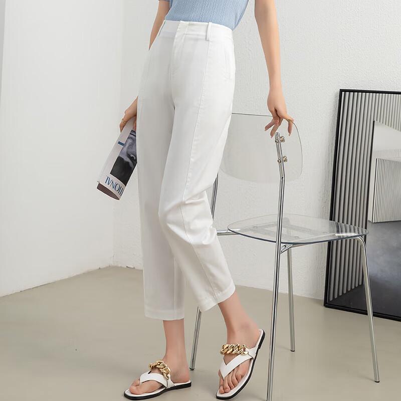 Fanzhen Women's 2025 S/S High-Waist Loose Harem Cropped Pants