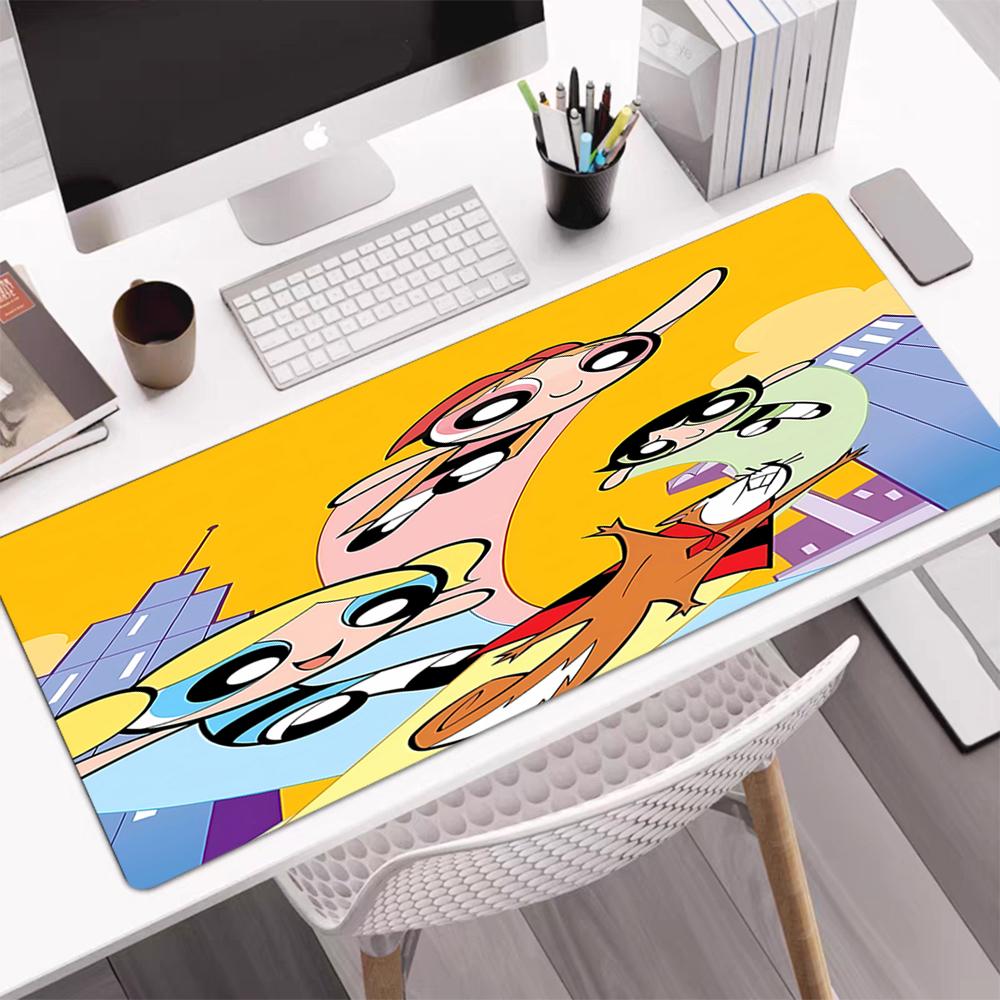 The Powerpuff Girls Theme Mouse Pad, Non Slip Rubber Base, Multifunctional Office & Home Decor, Perfect for Workspace Personalization.