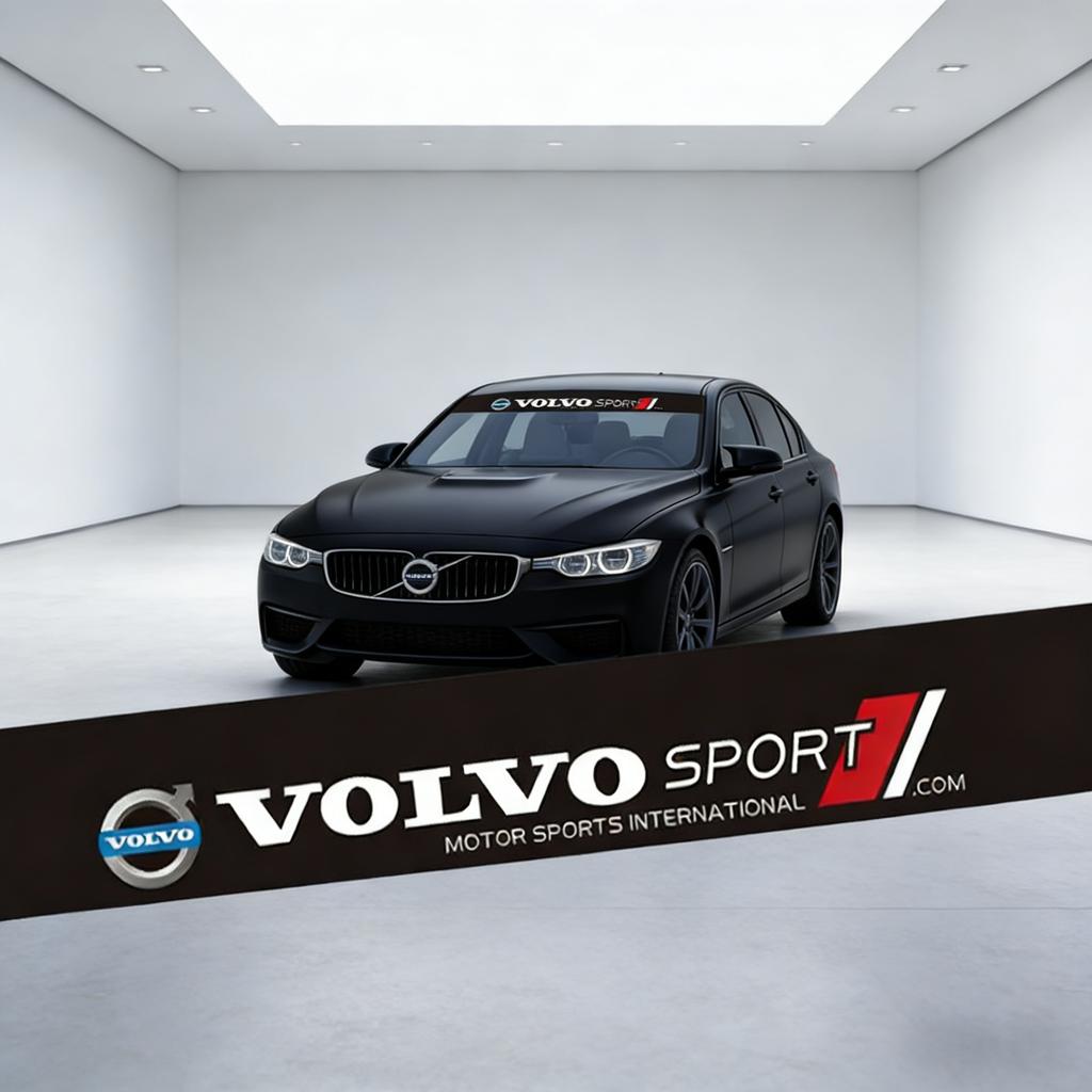 Ptwrl4 Volvo Sport Racing Frontscheiben-Sonnenschutz-Aufkleber für XC60 XC90 S60 S90 V60 V90 135x20cm Auto-Dekor-Aufkleber Autozubehör