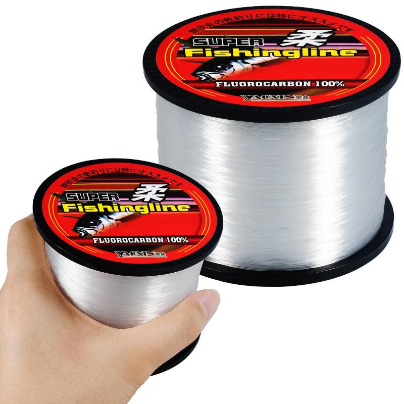 Fluorocarbon Coated Nylon Fishing Line 300M Invisible Knot Strength Enhanced Monofilament for Saltwater Deep Sea Fishing
