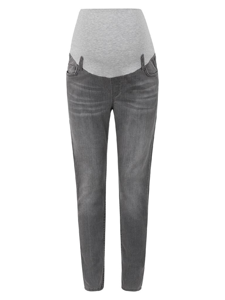 Damskie Spodnie Jeansowe Ciążowe Skinny Szare Bellybutton Maternity