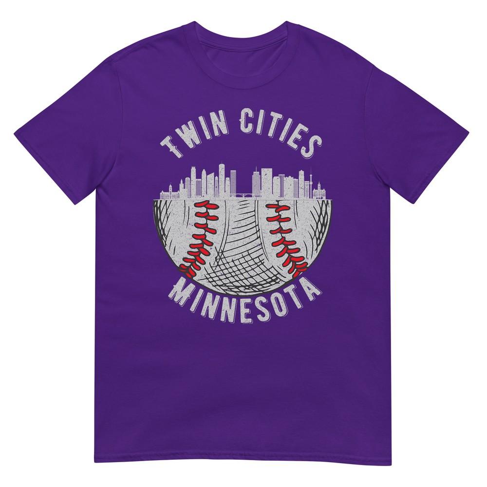Cool Twin Cities Minnesota Mn Baseball Skyline St Paulmpls Tshirt