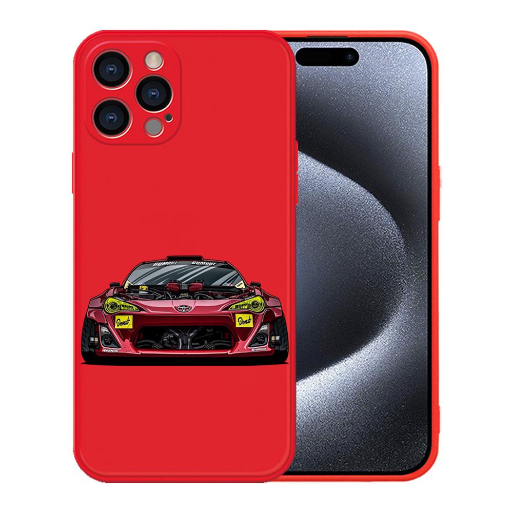 

Персонализируемый красный чехол TPU с тиснением гоночного автомобиля для Apple iPhone 15 Pro Max. iPhone 11 Pro Max