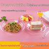 Thickened Transparent PS Plastic Plates - Crystal Butterfly Design for Steak, Fruit & More