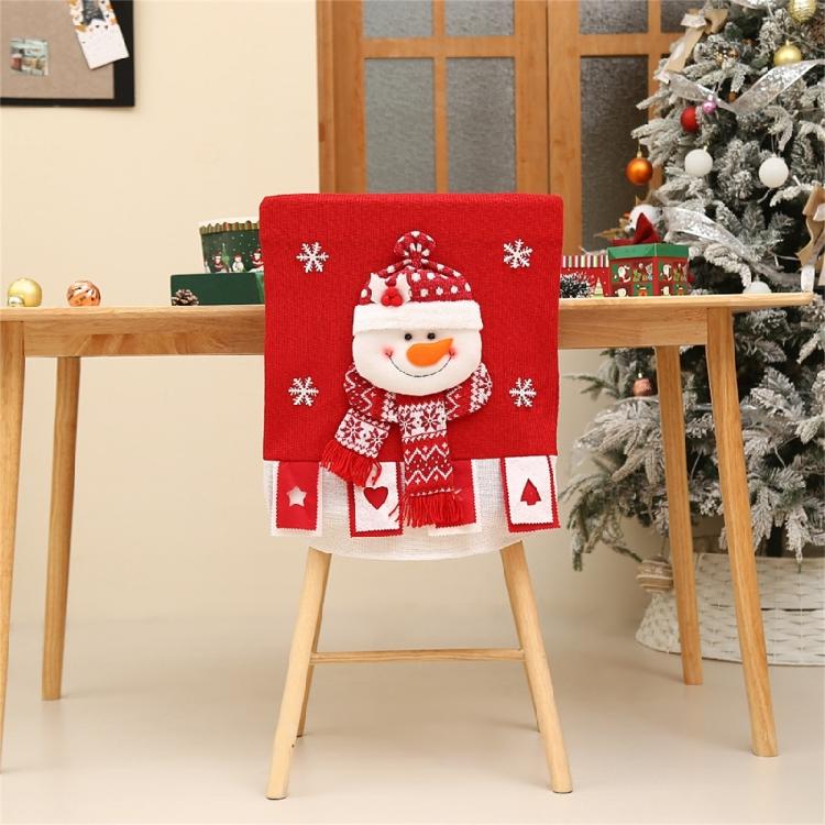 Santa Chair Cover Washable Sturdy Fabric Protects Furniture Easy To Maintain for Christmas Decoration