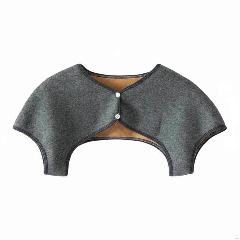 Neck Warmer, Soft Thermal Shoulder Cape, Winter Warmth Comfort M Light Gray