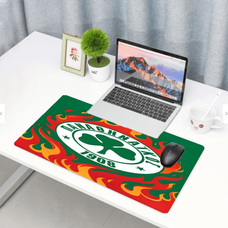 Panathinaikos FC Print Mouse Pad, Anti‑Slip Desktop keyboard Mat, for PC Laptop Gaming Working Daily Use, Cool Festival Birthday Gift