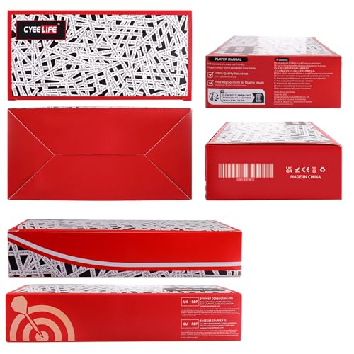 CyeeLife 16g Pure Copper Soft Tip Darts Set (Black)