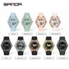 SANDA New Digital Women Watches Student Sports Chronograph Calendar Lady Quartz Wristwatch Waterproof Girl Electronic Clock