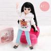 30CM Mini Movable 23Jointed Doll Girls Toy 3D Big Eyes BJD Princess Full Outfits  Dresses  Collection Childrens Doll Gift