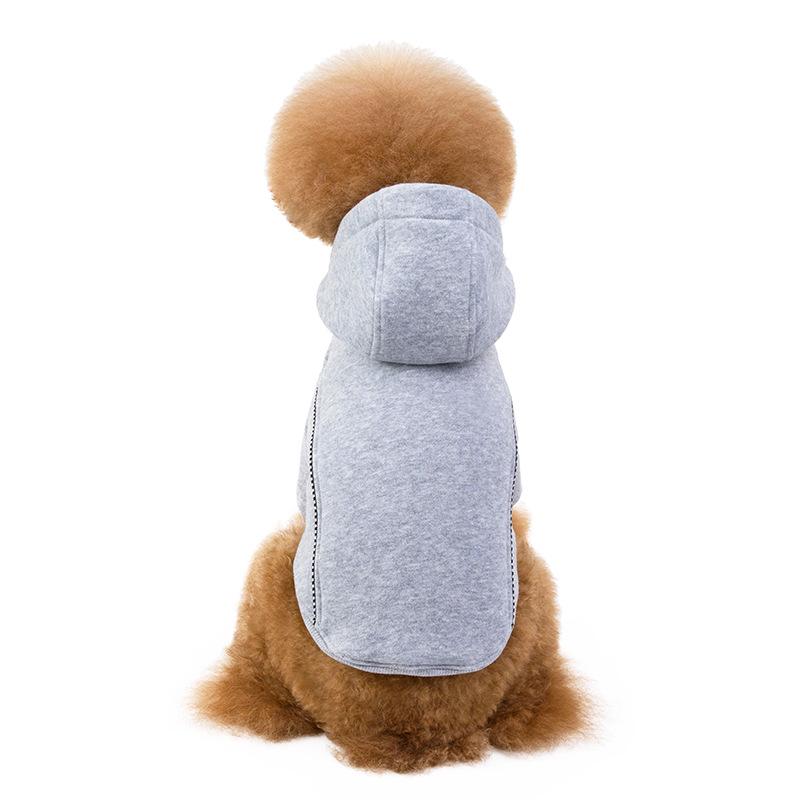 Autumn and Winter New Pet Clothes Fleece Solid Color Dog Sweater Teddy Small and Medium Dog Clothes