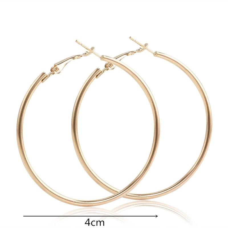 New Fashion Geometric Hollow Circle Hoop Earrings Fashion Jewelry Boucle O'reilles Femmes Hyperbole Brincos For Women Gilrs Gift