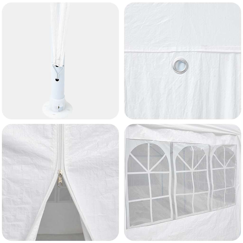 Party Tent White 600 X 400 X 266 Cm Polyethylene
