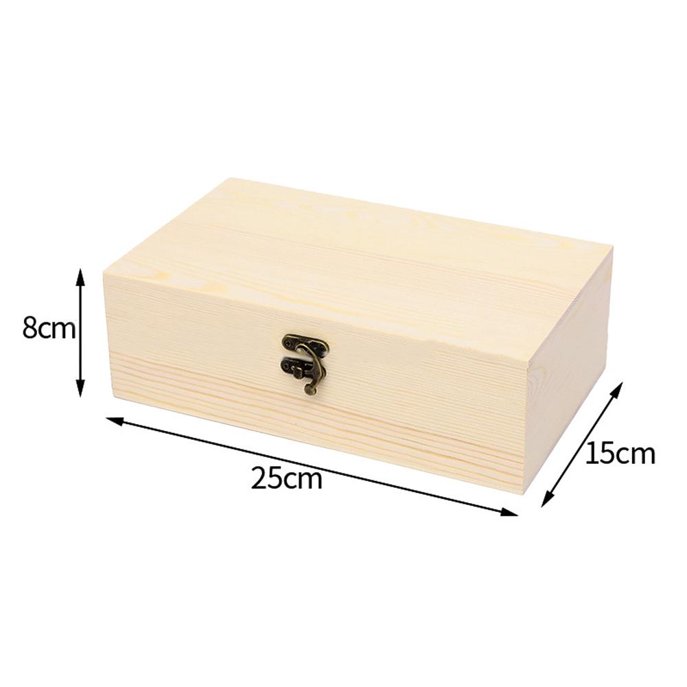S/M/L Wooden Storage Box Storage Wooden Box Decorated