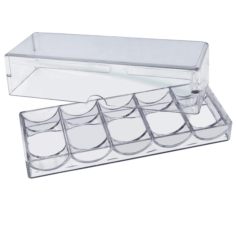 Buy Chips Box Acrylic Fine Chips Transparent Box Casino Gambling Chips