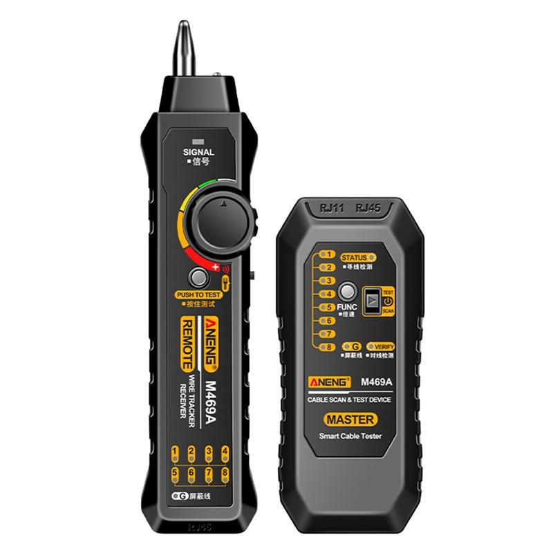 AB34- M469A Искатель сетевого кабеля RJ45 RJ11 Тестер LAN-кабеля Измерительный прибор Ремонт сети