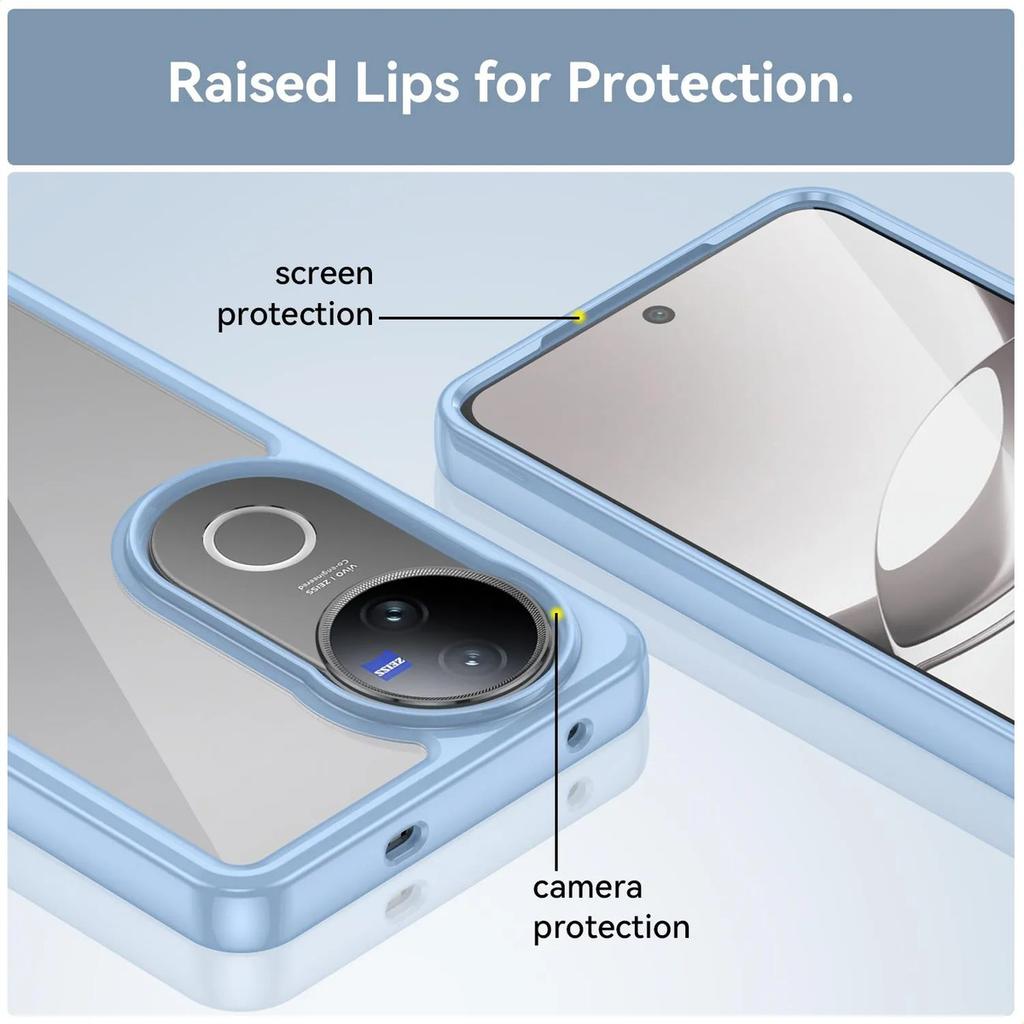 Phone Case For Vivo V50 , Clear Transparent Phone Case Cover For Vivo V50