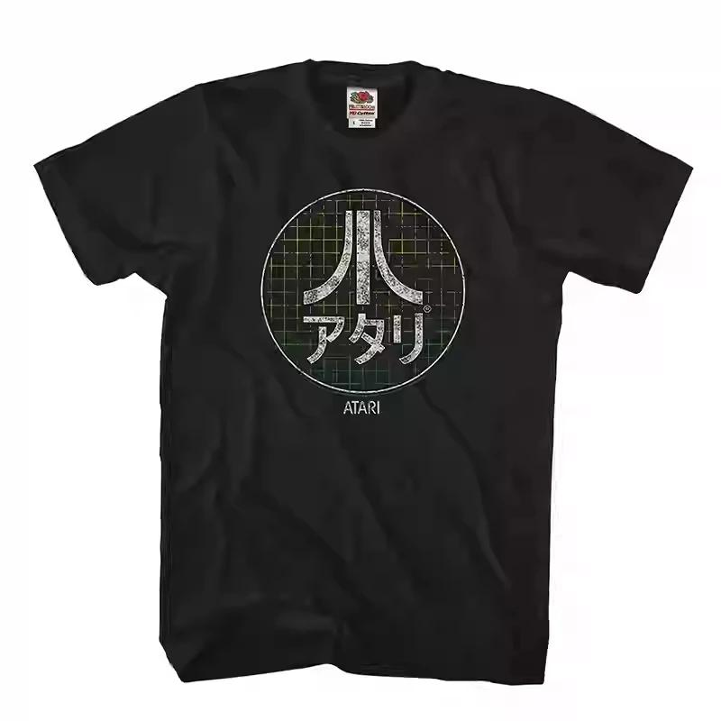 2025 Ретро Новая Игровая Консоль Классических Аркадных Игр ATARI Atari Американское Ретро Простая Женская Свободная Футболка с Круглым Вырезом S
