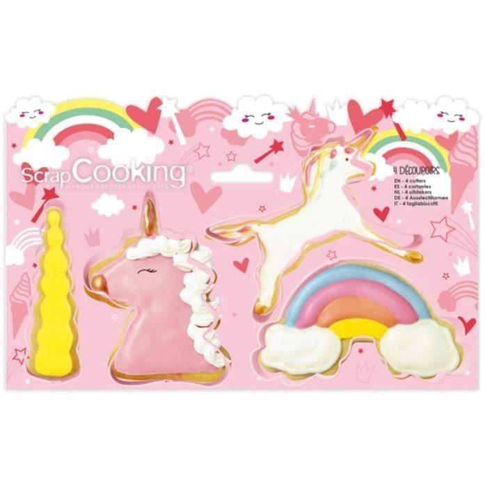 Emportes-pièces - Licorne - 4 pcs - Fer blanc - Non