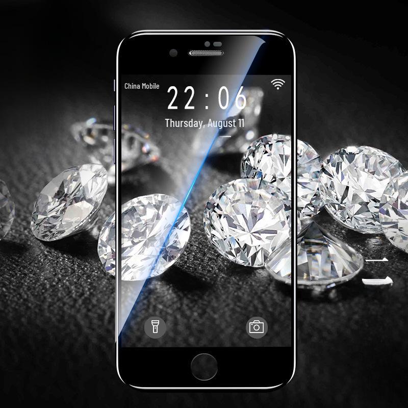 Ochranné tvrzené sklo pro iPhone 6s/7 Plus/8 Plus/SE 2/SE 3 - Pokrytí celého okraje (K dispozici v černé/bílé barvě)