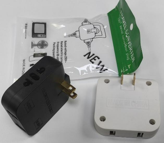 Ultra-Thin Type-C European Power Converter with USB - 3-in-1 Plug