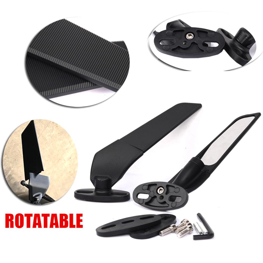 For Aprilia GPR250R APR250 RS660 RS125 RS250 RSV4 Motorcycle Accessories Mirrors Wind Wing Adjustable Rotating Rearview Mirror